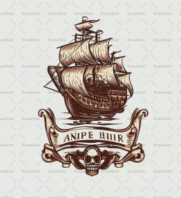 Antikes Piratenschiff